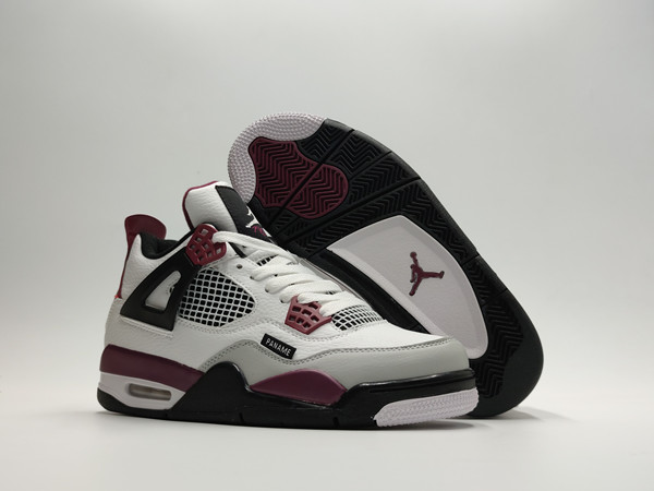 Men's Hot Sale Running weapon Air Jordan 4 White/Purple Shoes 0100 Men's Hot Sale Running weapon Air Jordan 4 White/Purple Shoes 0100